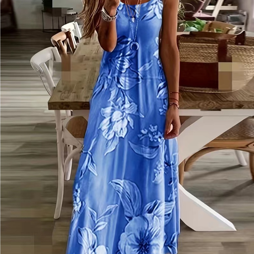 Nwt floral print maxi dress